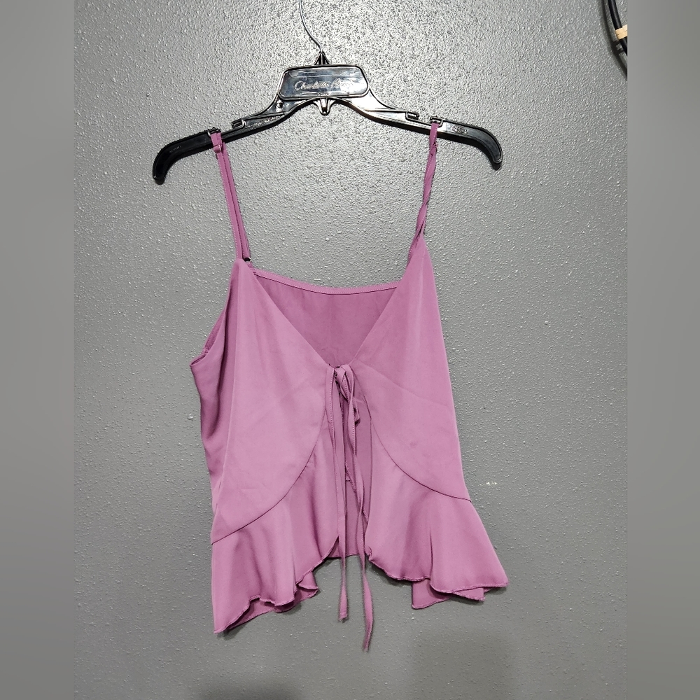 Light purple Spaghetti Straps tank Top Loose Fit